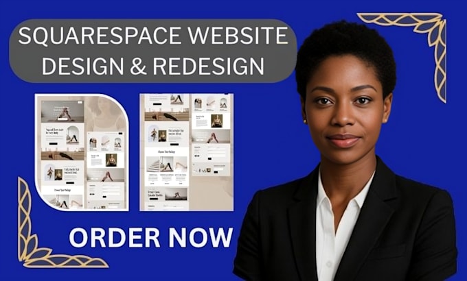 redesign your squarespace website to modern and responsive design