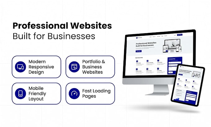 design a modern professional portfolio or business website