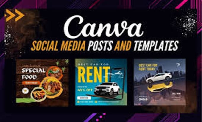 design eye catching social media posts, flyers, and thumbnails using canva