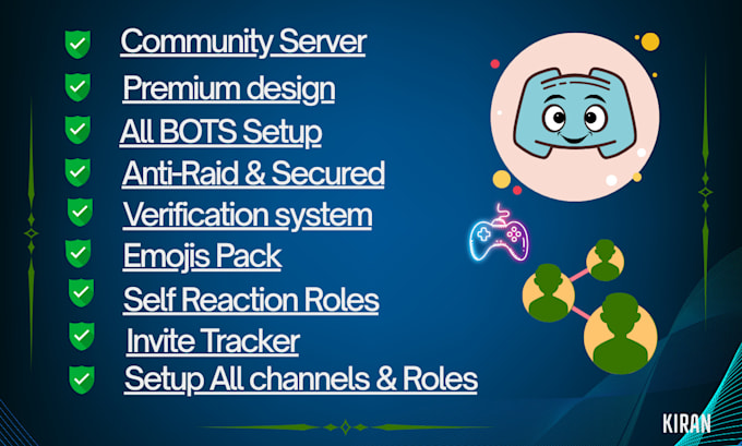 setup and modify your new or existing discord server
