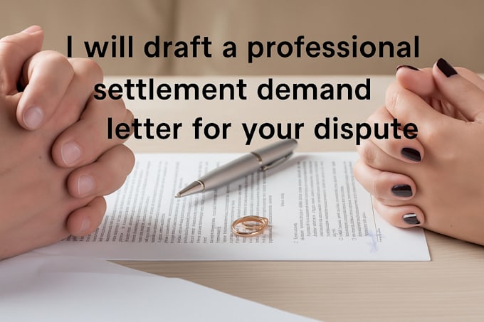 draft a professional settlement demand letter for your dispute