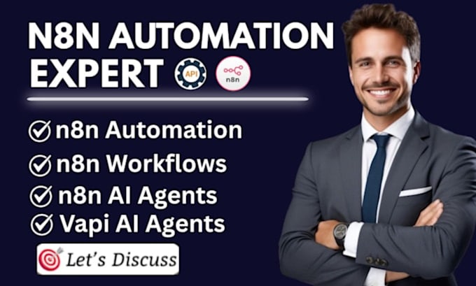 do n8n automations, n8n workflows, n8n ai agent, api integrations, vapi ai agent