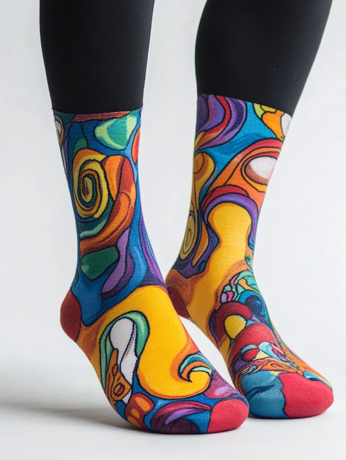 design custom and unique socks design
