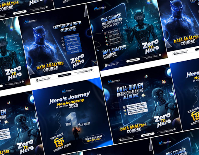 design unique eye catching social media visual posts