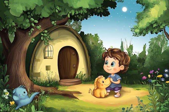 design children storybook illustrations for you
