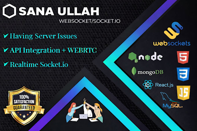 do realtime websocket socketio nodejs api server and website