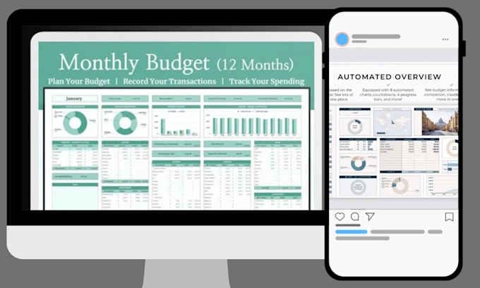 create a budget planner, expense tracker and financial dashboard
