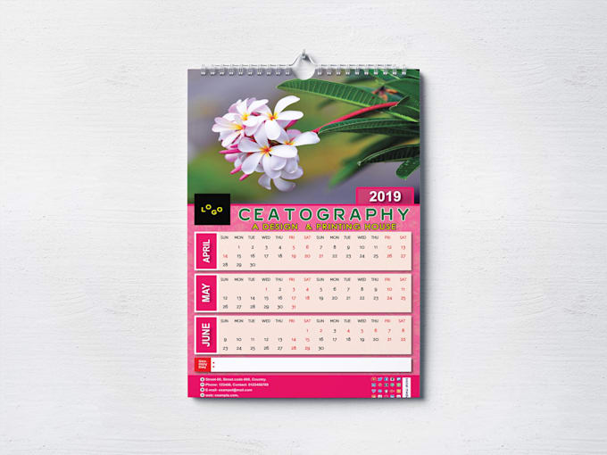 wall calendar with desk calendar design