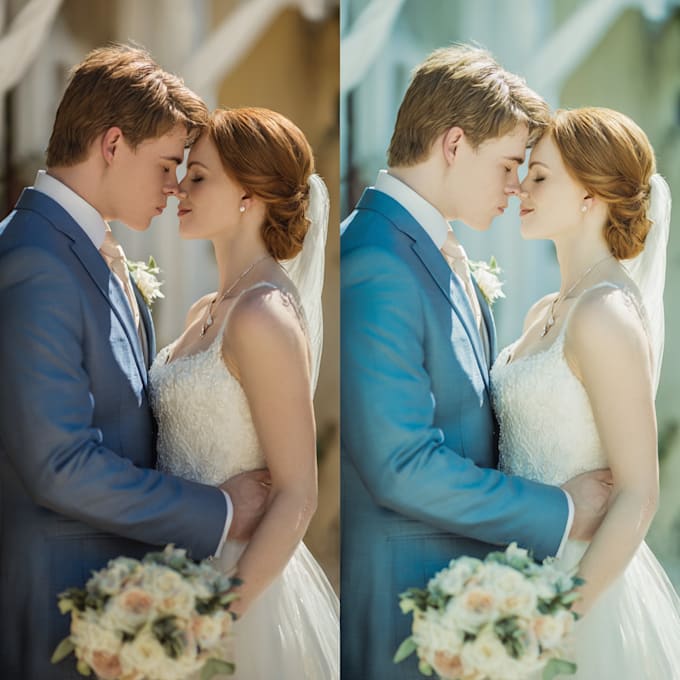 do wedding photo retouch, photo edit