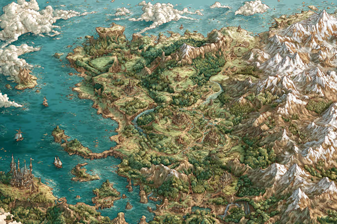 do  fantasy map design fantasy map maker vector