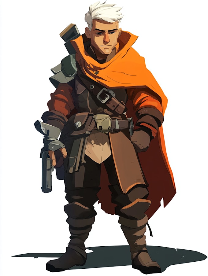 design a 2d cartoon character