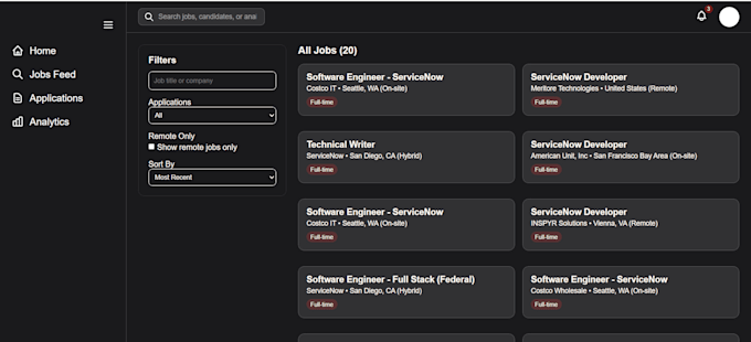 build a custom job application tracker and market research tool