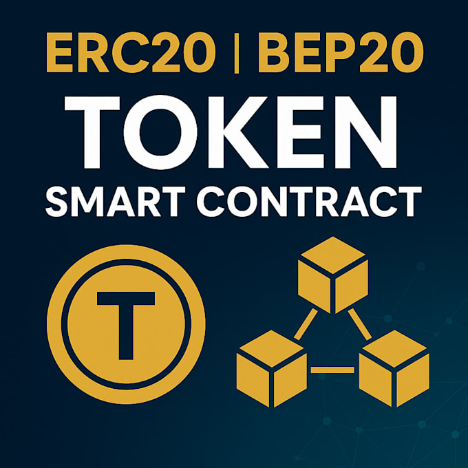 create erc20 bep20 token and smart contract for your project