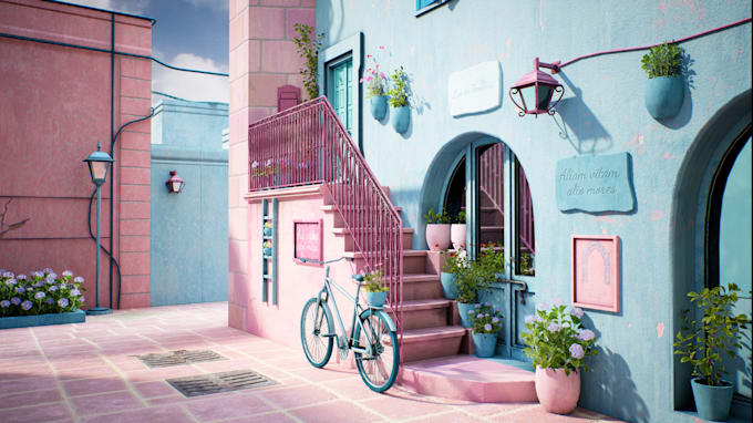 create a 3d environment scene
