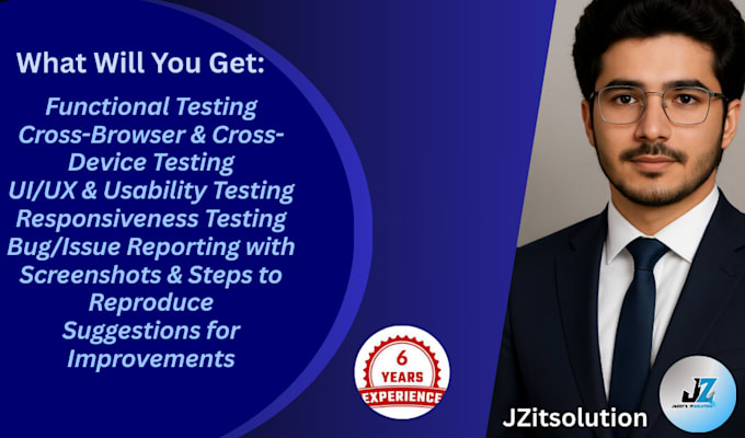 do testing of your website, mobile application and report bugs
