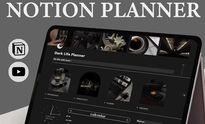 design custom notion template ebook printable journal canva design