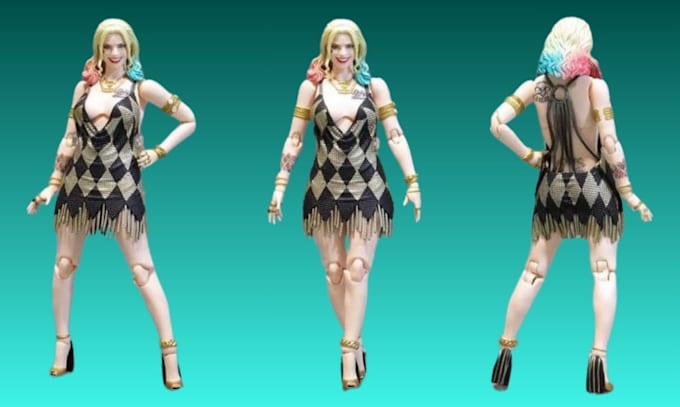 sculpt 3d articulated action figure bjd joint poseable figure 3d printing stl