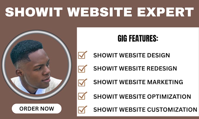 design, customize, or redesign your professional showit website