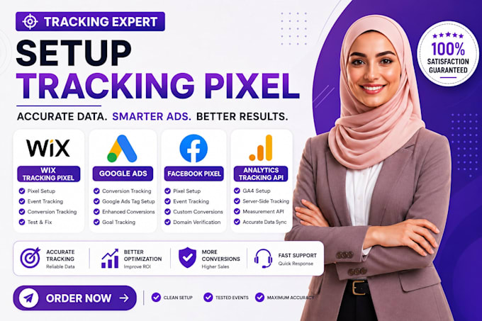 setup wix tracking pixel, google ads, facebook pixel, analytics tracking API