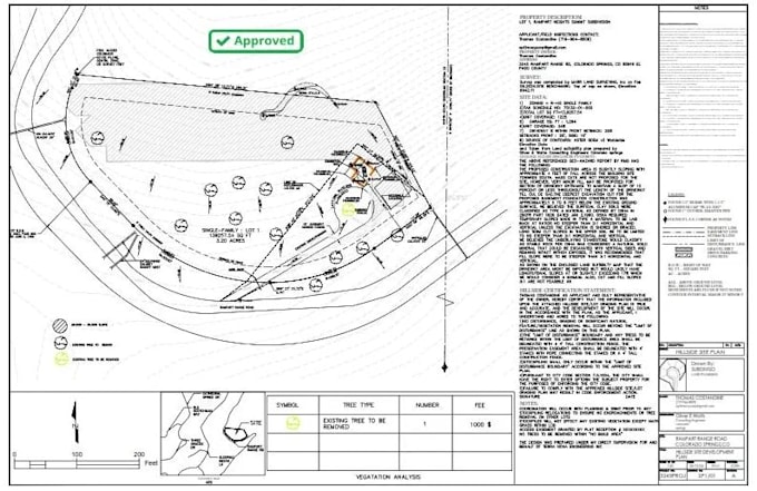 residential site plan for permit