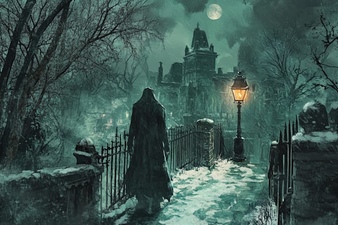 draw horror character illustration