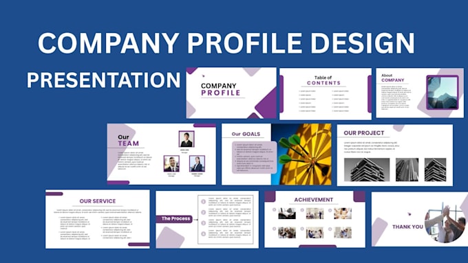 design a powerpoint presentation webinar, company profile, business pitch deck,