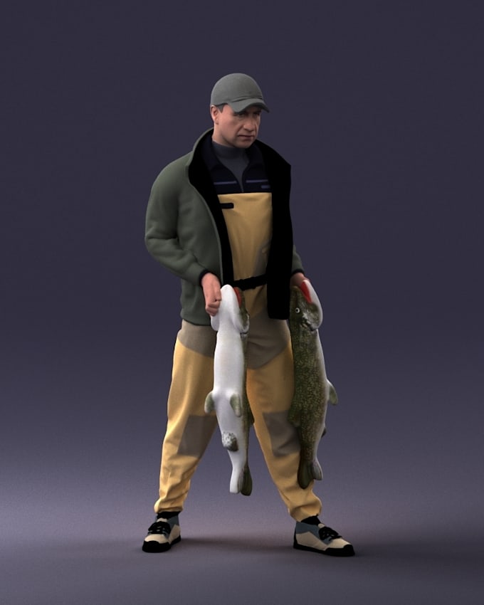3d character model retopology cartoon character 3d game asset iclone 8 3d model