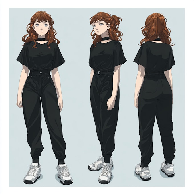 create a illustration anime or roleplaying character