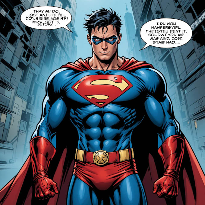 superhero comic page superhero character for comics