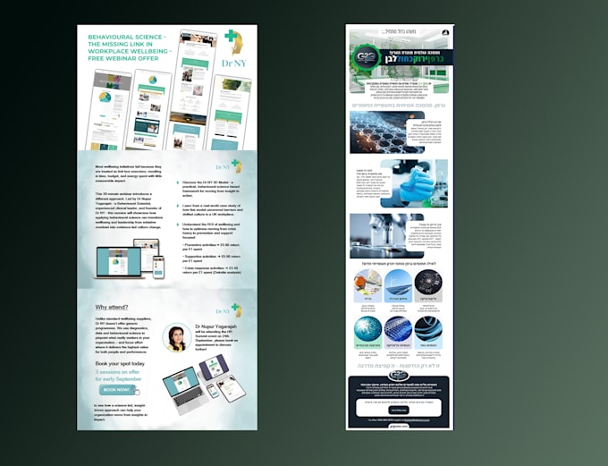 design responsive HTML email template newsletter