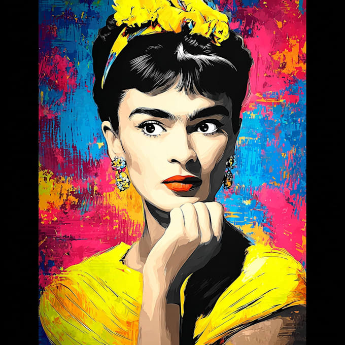 create a unique pop art style modern artwork