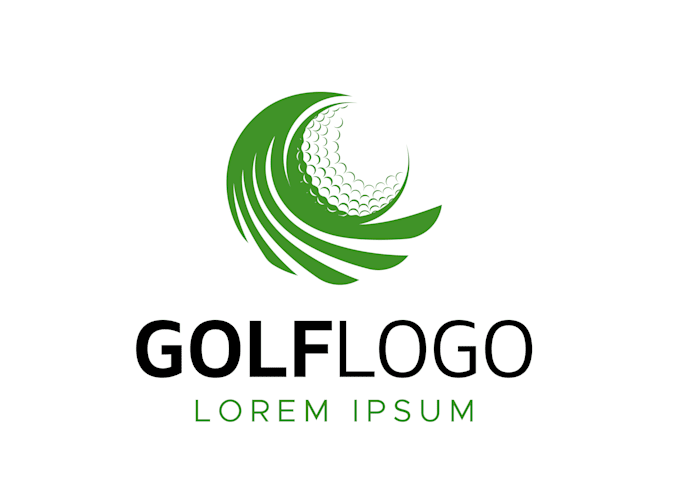 make creative sport golf courses golf logo design