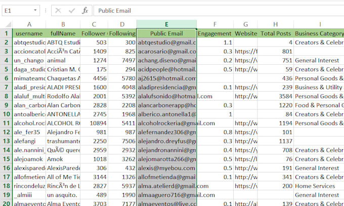 collect leads from instagram ,linkedin and extract email lists