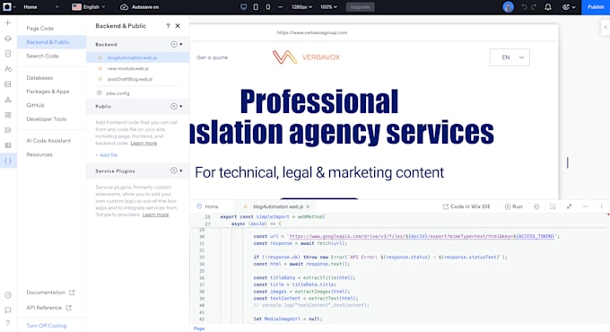 build full wix velo code website design with wix velo expert wix developer