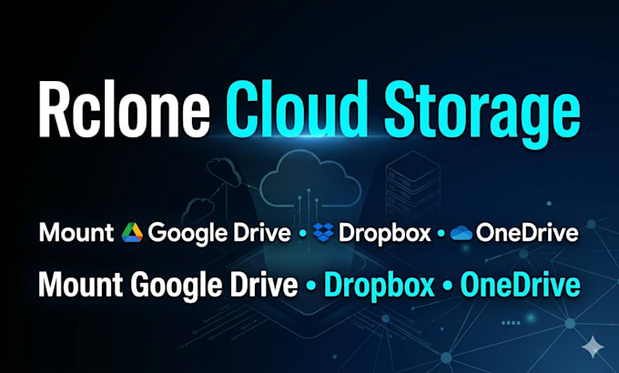 set up and configure rclone for cloud storage on linux and windows