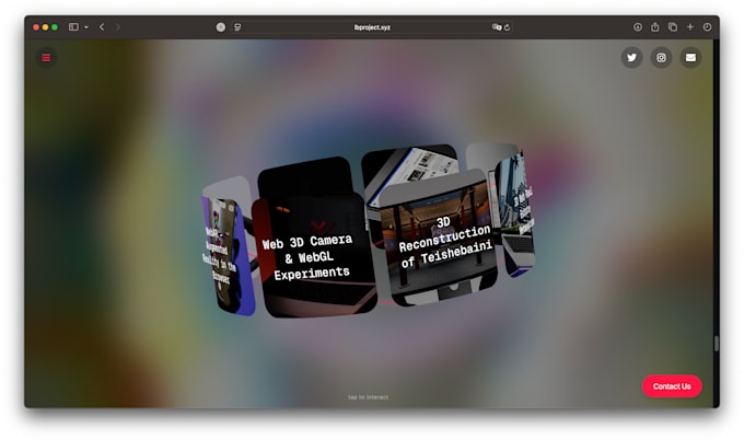 create an immersive threejs 3d landing page that converts