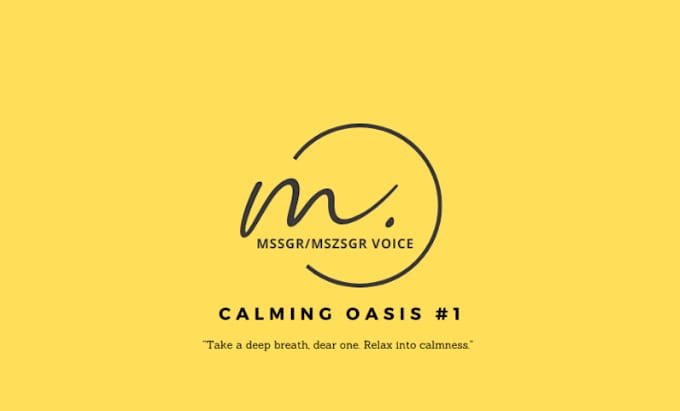 soothe your audience with my voice over