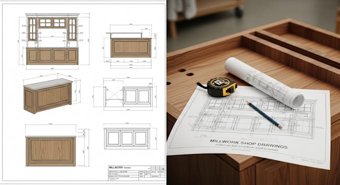 Do millwork shop drawings, furniture and casework shop drawings by ...