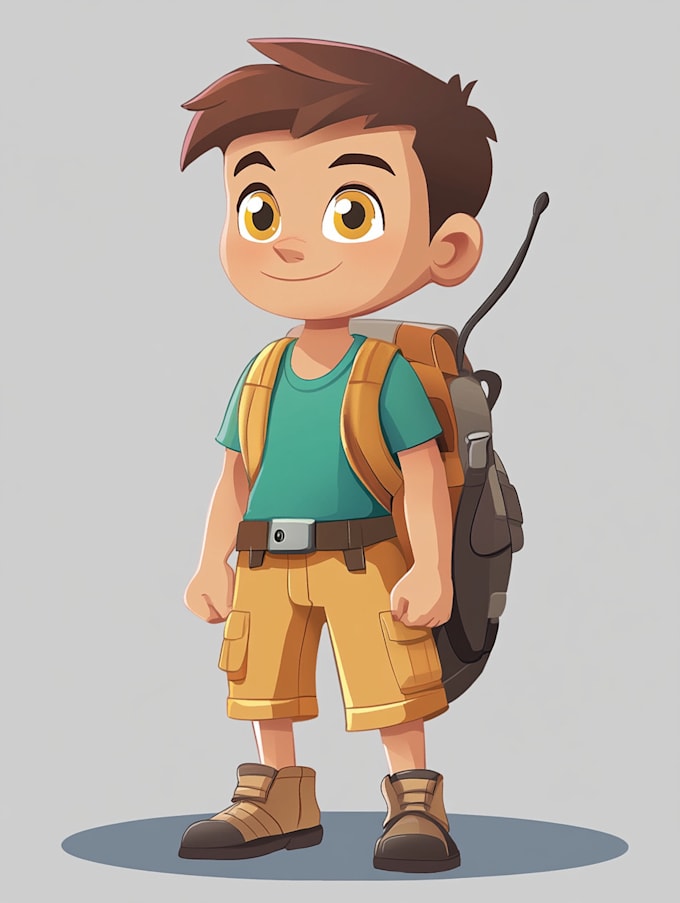 draw 2d game character illustration