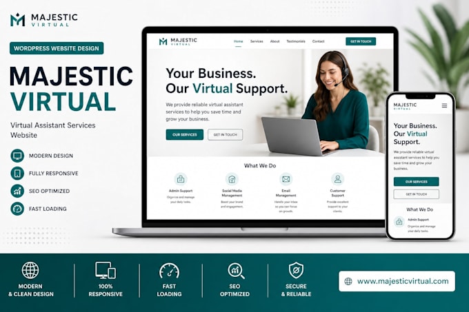 design a modern wordpress website using elementor for your business
