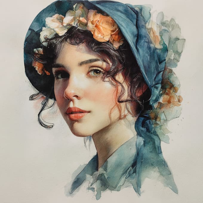 create watercolor art with realistic style