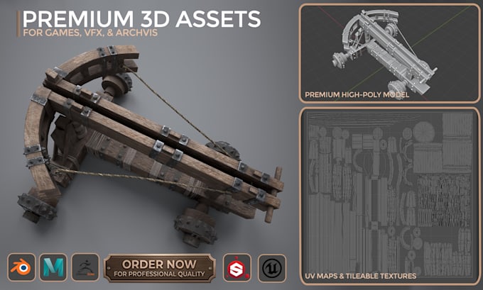 provide expert 3d uv unwrapping and substance painter texturing