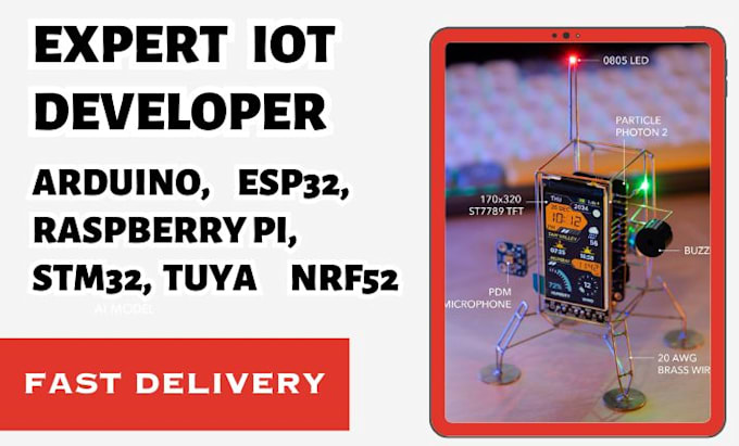 do iot projects involving esp32, arduino programming, raspberry pi and mqtt