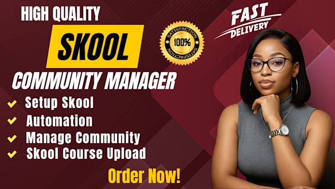 setup, manage, and grow your skool community manager, skool online community