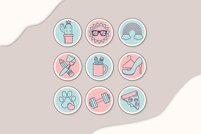 design custom instagram highlight icons and story covers