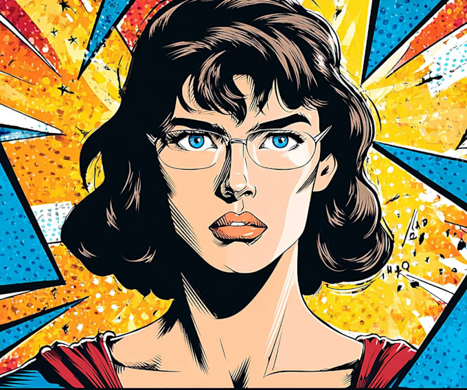 draw a portrait in pop art style