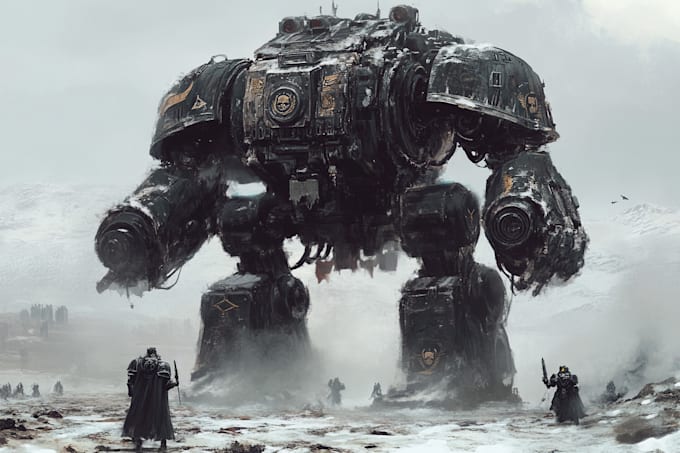 do paint warhammer themed illustration