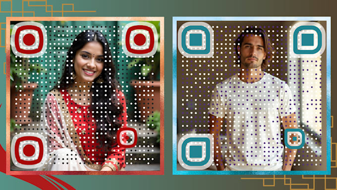 create custom dynamic qr code design with image in 30 min