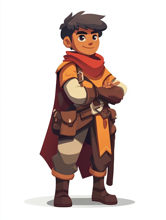 draw 2d game character illustration