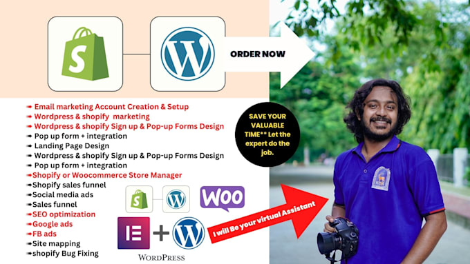 manage wordpress woocommerce shopify wix store and website maintenance